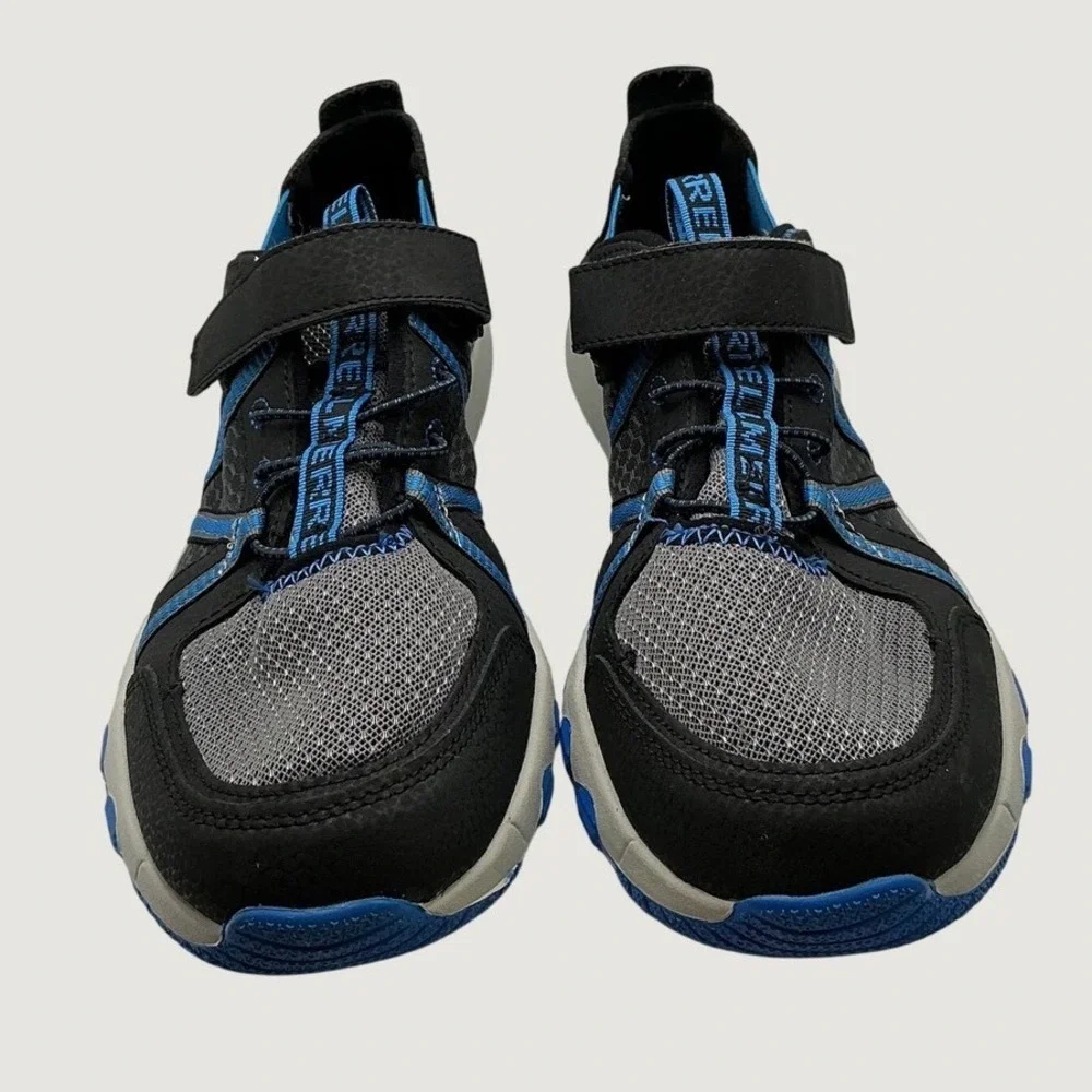Merrell Mens MK264435 Black Grey Blue Leather Mesh Athletic Sneakers Size 7M